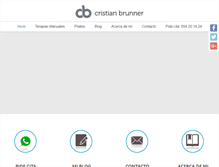 Tablet Screenshot of cristianbrunner.com